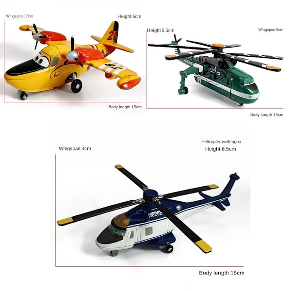 Pixar Planes Legetøj Helikopter Model Legetøj 1 1 1