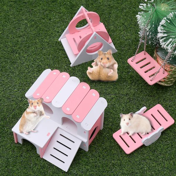 Hengehus for hamster i tre