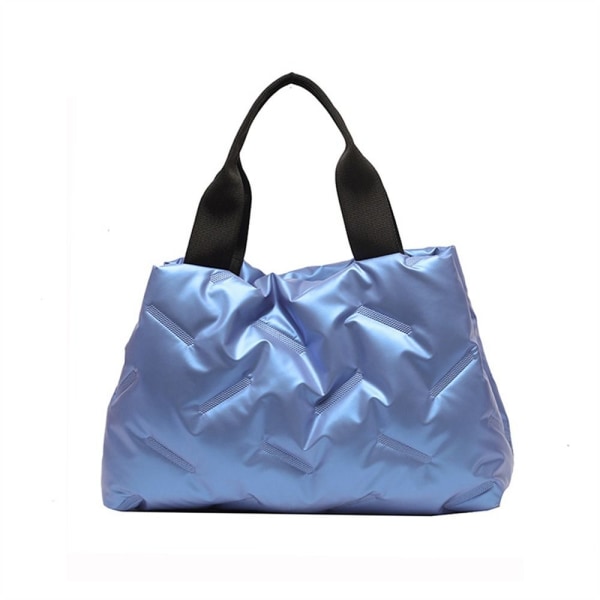 Skuldertaske Quiltede muleposer BLÅ blue