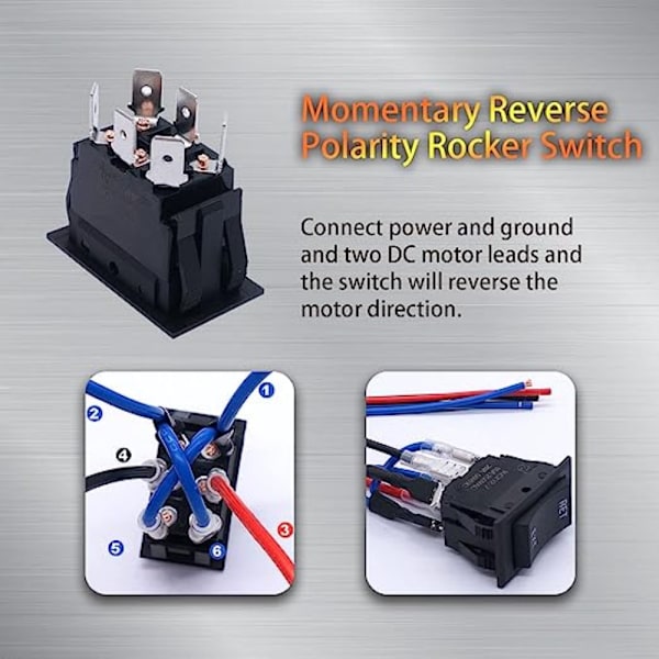 Momentan Car Type Switch Vippbrytare Tongue Jack