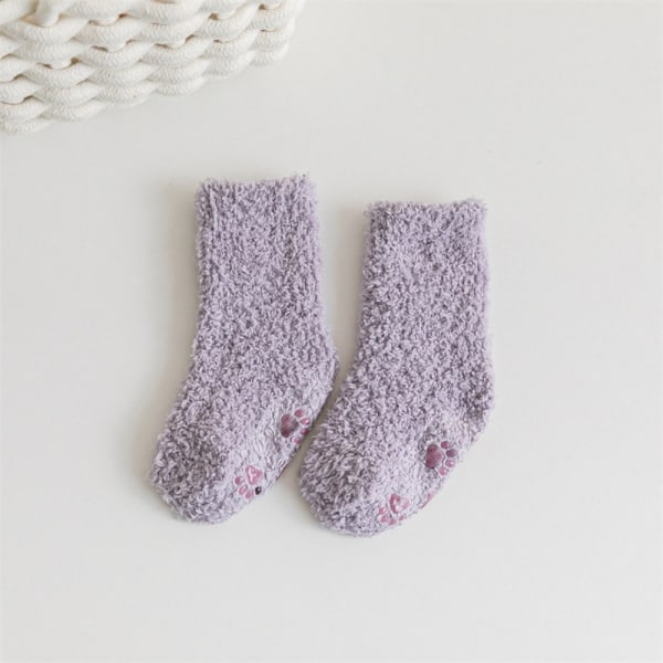 Baby sukat Pehmoiset Fluffy Socks PURPLE S Purple S