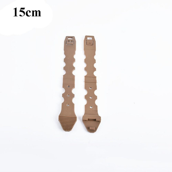 2stk Tactical Molle System Malice Clips KHAKI 15CM Khaki 15cm