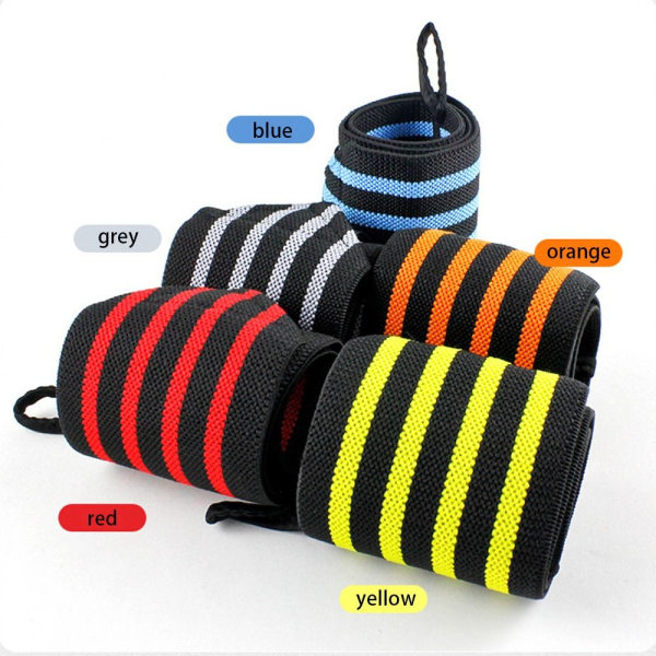 1 Par Vektløfterarmbånd Sportsbandasje GRÅ-1 PAR Grey-1 Pair