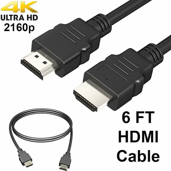 2.0 HDMI Kabel HDMI Sort ledning 1M 1M