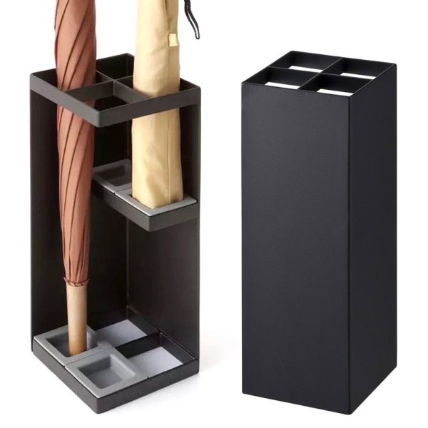 Paraply Opbevaringsstativ Paraplyholder SORT Black
