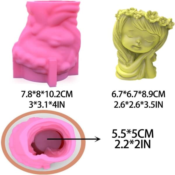 Silikonform leire blomsterpotteform