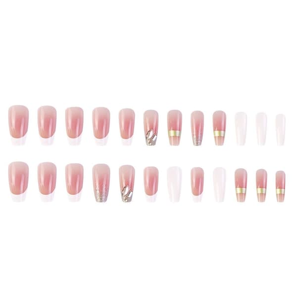 Fake Nails Medium Længde Firkantet Hoved