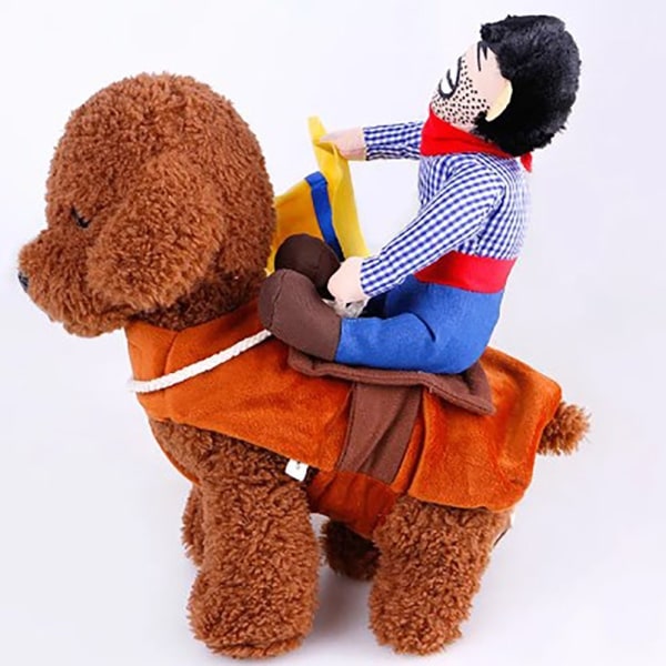 Husdjurskostym Pet Cowboy Riddräkt SMONEY BAG BETALNING SMoney bag payment