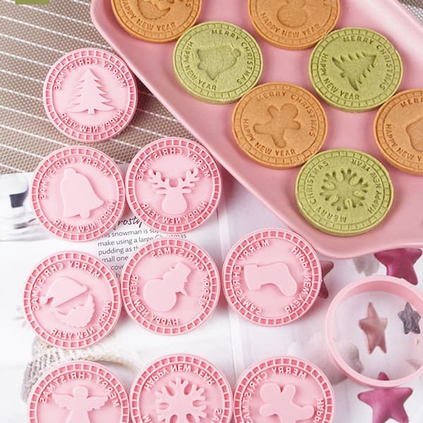9st/ set 3D Snowflake Christmas Biscuit Form Cookie Cutter