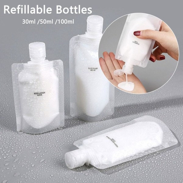 Påfyllbare flasker Pakkepose 100ML 100ML 100ml