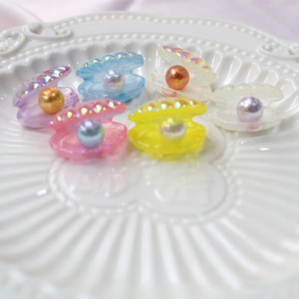 20 kpl Pearl Shells Mermaid Shells VALKOINEN White