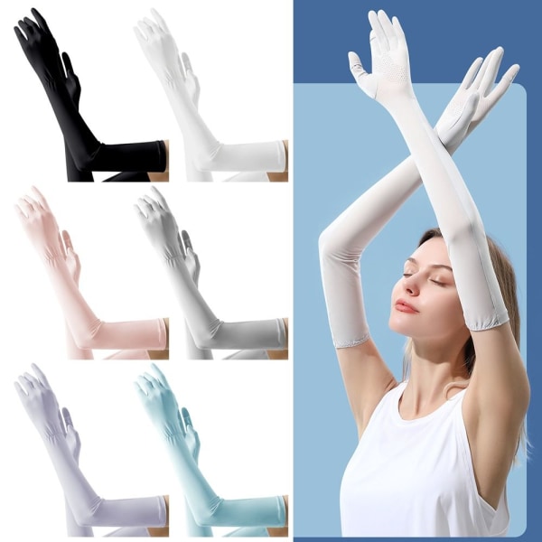 Ice Sleeve Armskydd Ice Arm Sleeves VIT White