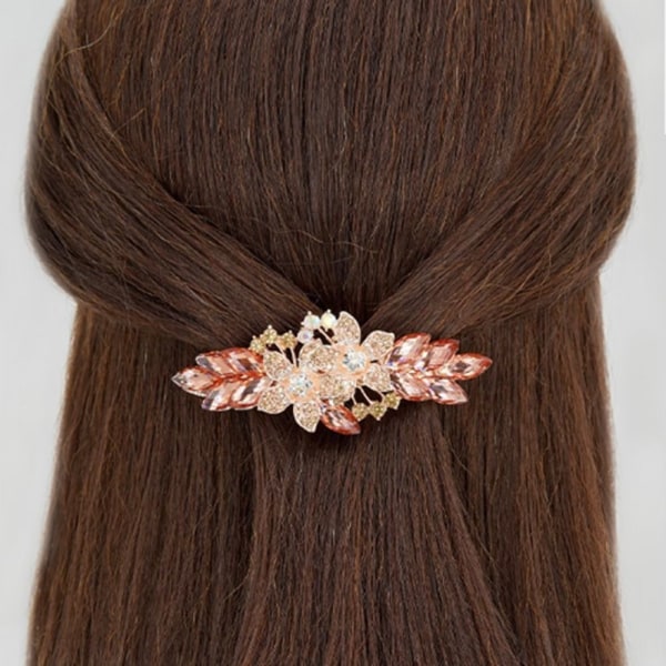 Crystal Flower Hair Clips Hair Barrettes MULTICOLOR Multicolor