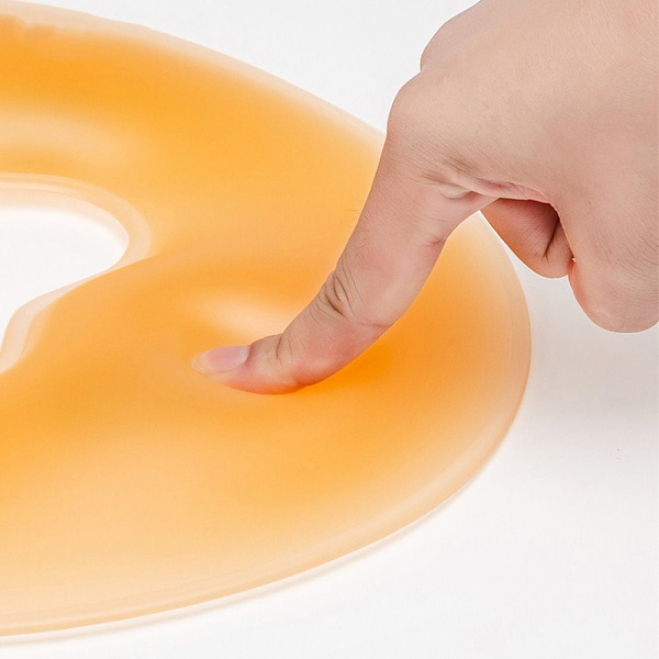 Mjuk Ansiktskudde SPA Massage Silikon Ansiktsavslappning orange