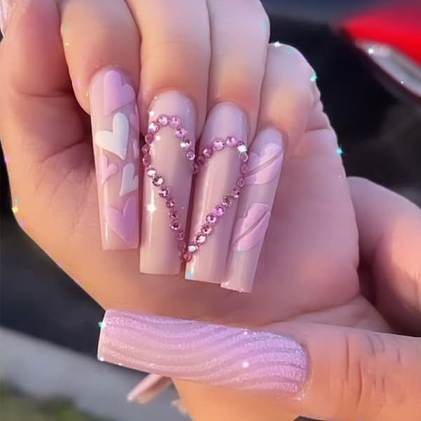 Fake Nails pitkät ranskalaiset 2 2 2