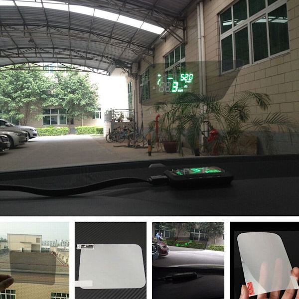 HUD Display Reflekterande Film Fordons GPS Head-up Film 9X12CM 9X12cm