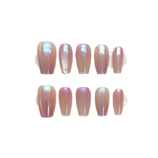 Pure Manual False Nail Pink Aurora Håndlavede Nails M M