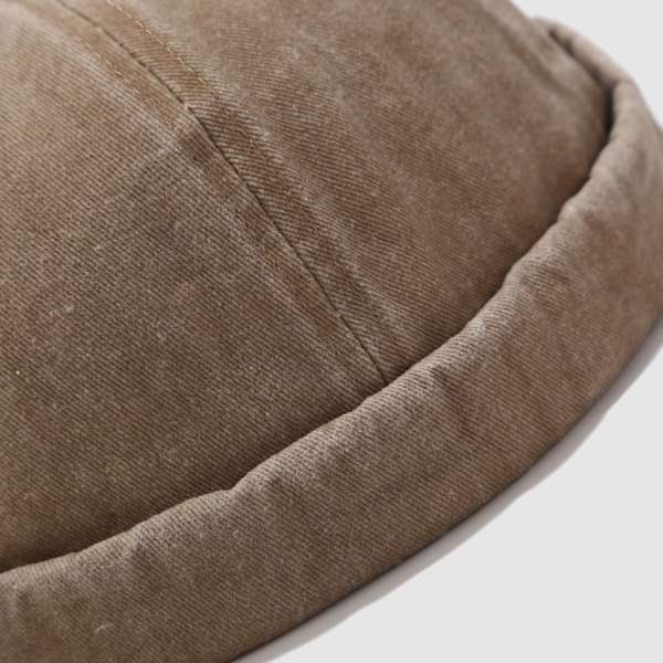 Brimless Docker Mössa Skullcap Hattar GRÅ grey