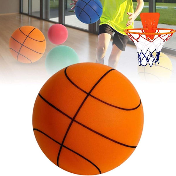 Tyst basketboll studsande basket ORANGE 18CM Orange 18CM