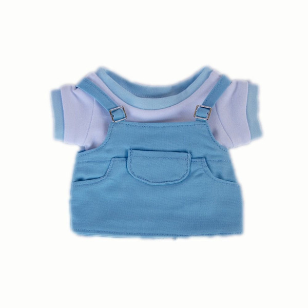 Dukkeklær Denimskjørtsett LYSEBLÅT light blue