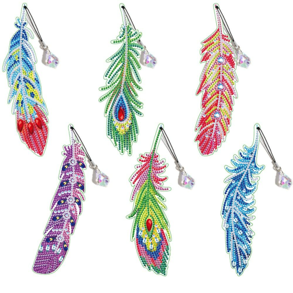 Feather Bookmark Diamond painting Bokmärke 01 01 01