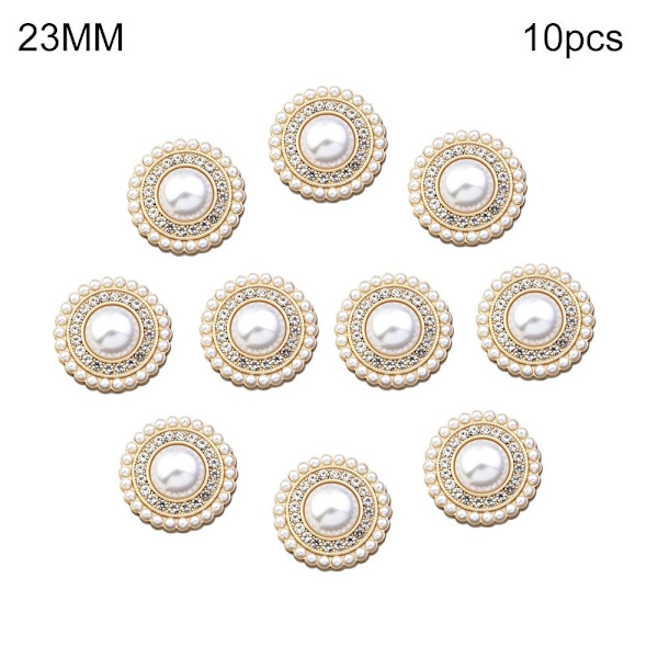 Rhinestone Pearl Buttons Paidan napit 23MM10KPL 10KPL 23MM10pcs