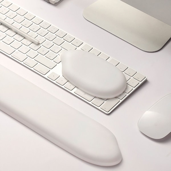 Håndleddsstøtte Musematte Tastaturmatte MUSEMATTE-SORT MUS Mouse Pad-Black