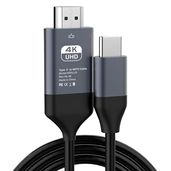 Type-C-HDMI-sovitinkaapeli 4K HD -kaapeli