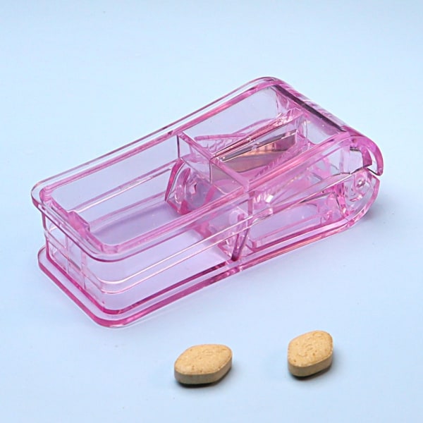 Mini Pill Splitter Multiple Pill Cutter PINK pink