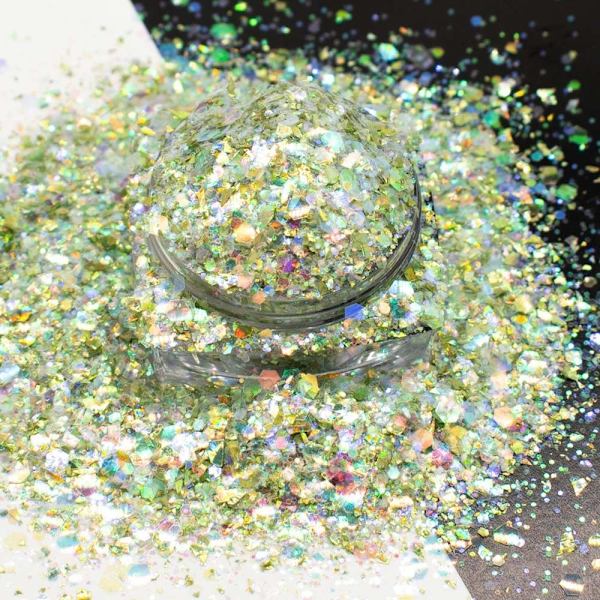 Nagelpaljetter Nail Neon Paljetter E E E