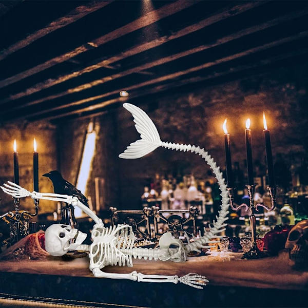 Halloween Mermaid Skelett Mermaid Bones Prop Halloween