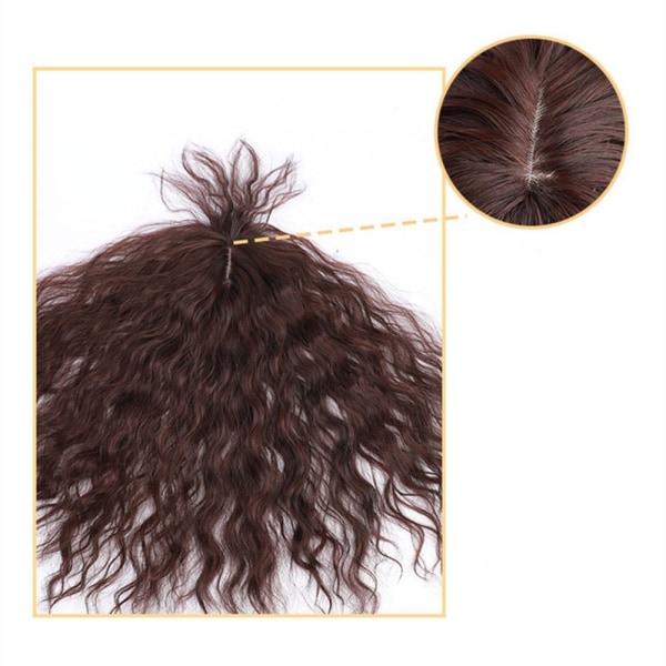 Kvinders hårstykker Øger hår BRUNT 35CM 35CM brown 35cm-35cm