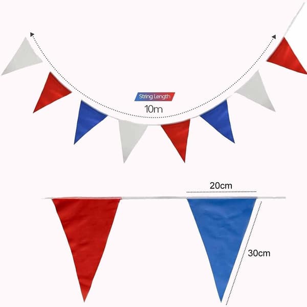 Trekantflagg Bunting Banner 4 4 4