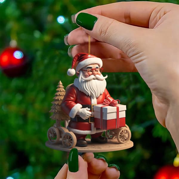 3 st Mini jultomte julgransdekoration B B B