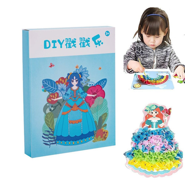 Poke Art DIY Leksaker Pedagogiska Poke Måleri HIMMELBLÅ Sky Blue