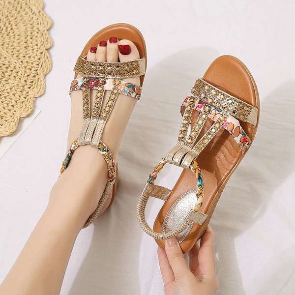Damsandaler Slingback Sko GOLD 37 gold 37