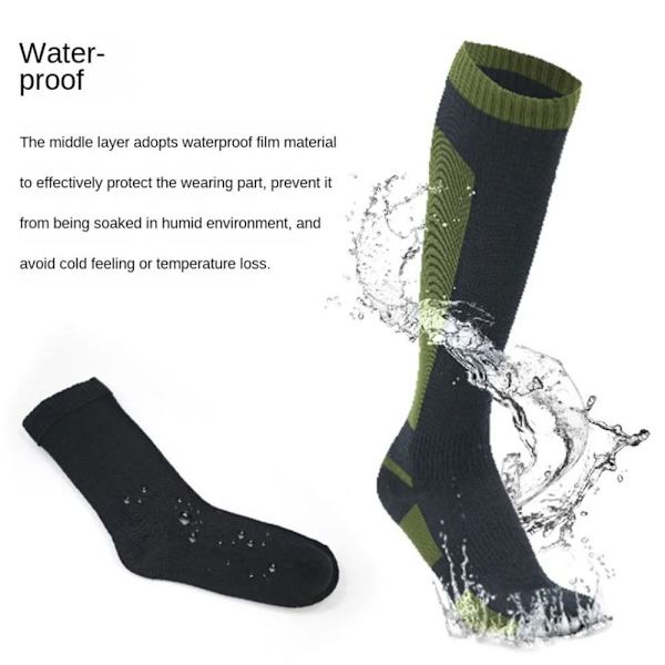 Vandtætte sokker udendørs sportsstrømper SORT XL(47-50) black XL(47-50)