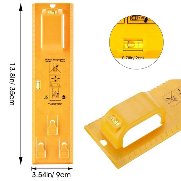 Fotoram Nivålinjal Vinkelmätare Finder Bildupphängningssats