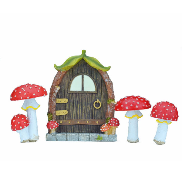 Miniatyr Fairy Gnome Fairy Door Vinduer Dørfigurer