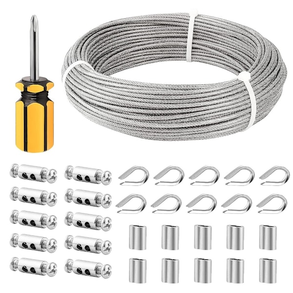 1 Set Wire Cable Clamps Wire Cable Kit Wire Rope Cable