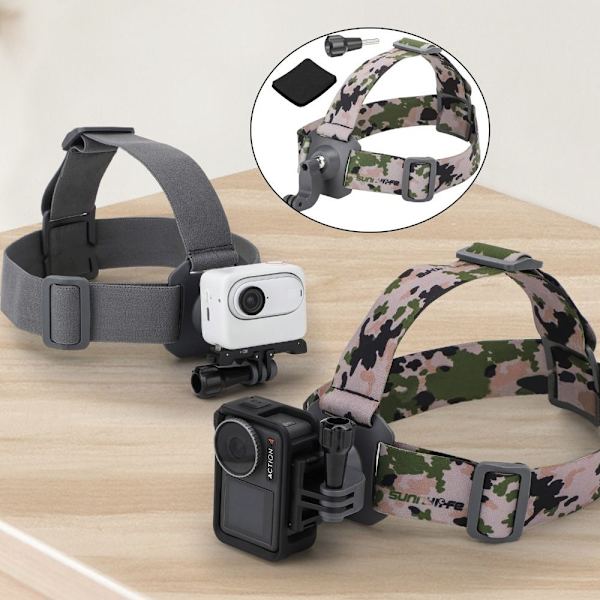 Hodebeltestoppmontert Hodestropp KAMOUFLASJE Camouflage