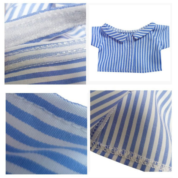 Dukke Strand Casual Wear Dukketøj BLÅ BUKSER BUKSER Blue Pants-Pants