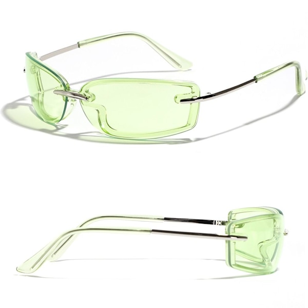 Vaaleanruskeat Y2K-aurinkolasit Light Brown