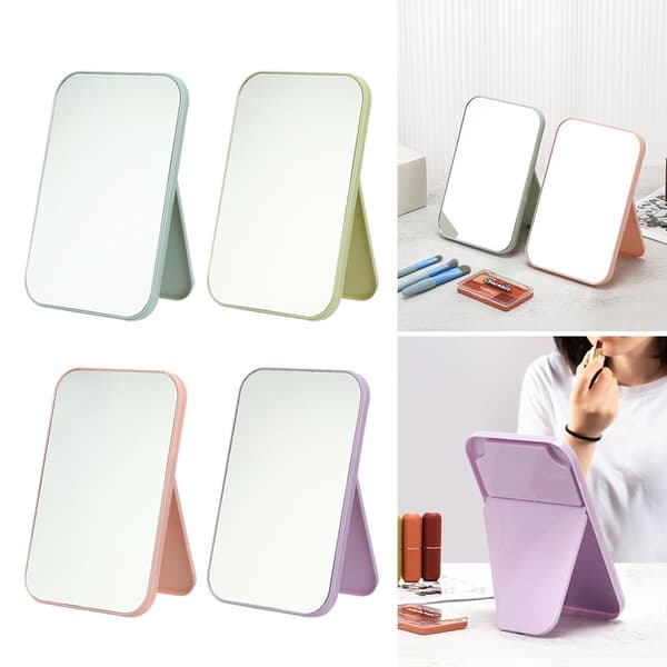 Foldbart Makeup Spejl Kvadratiske Spejle BLÅ blue
