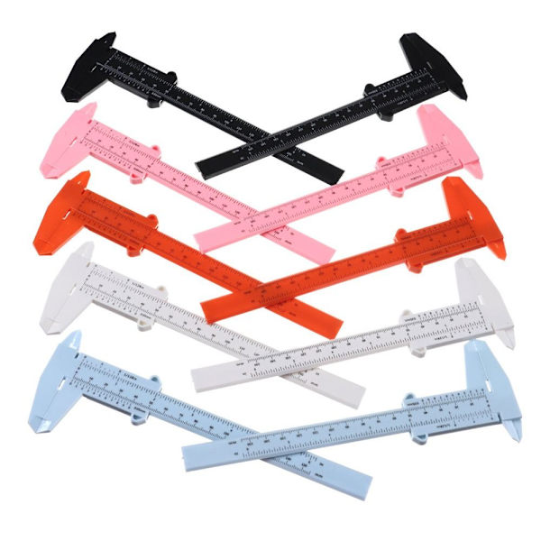 10 Pack Mini Caliper Vernier Caliper Dobbeltskala