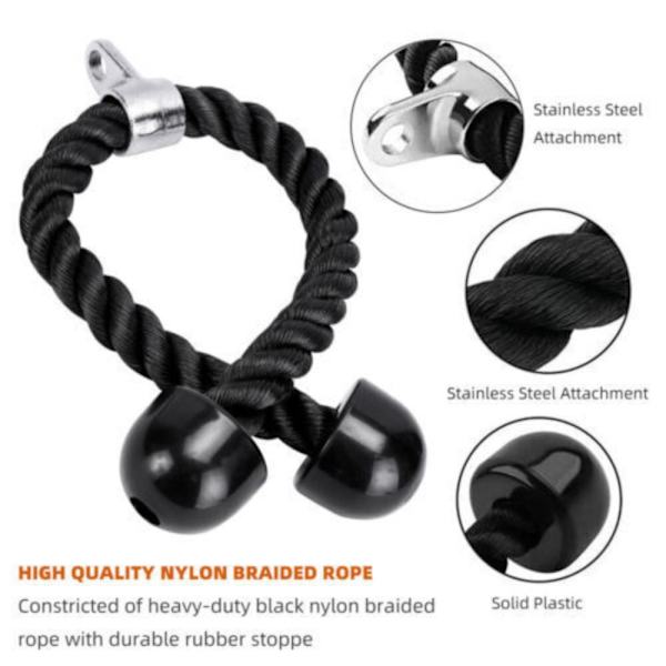 Tricep Tau Push Pull Rope 90CM 90cm