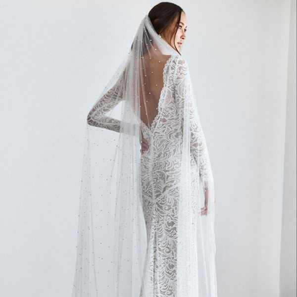 Bridal Veil 1 Taso VALKOINEN 75cm White 75CM