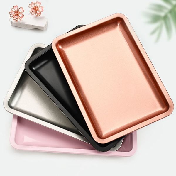 1st Kosmetisk förvaringsbricka Nail Art Equipment Plate BLÅ BLÅ blue
