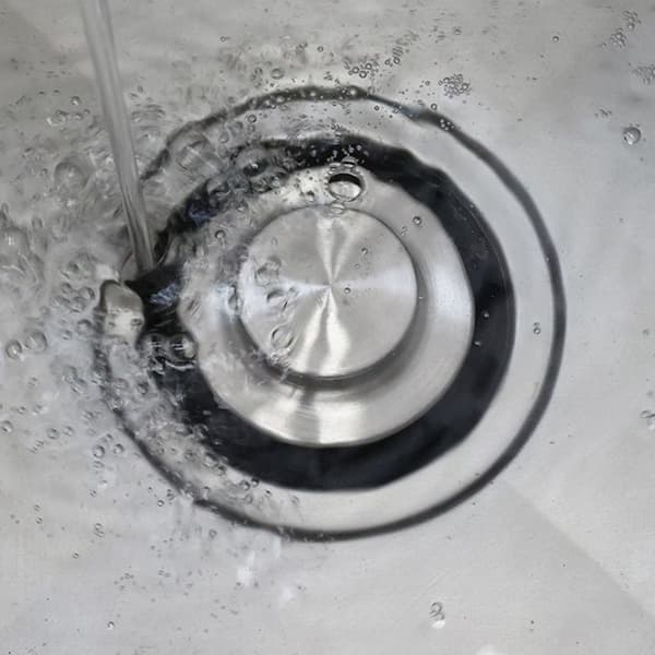 Vannvaskplugg Badekarstopper SØLV silver