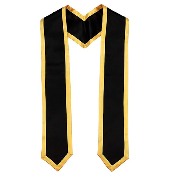 Graduation Stole Sash Graduation Robes MUSTA black